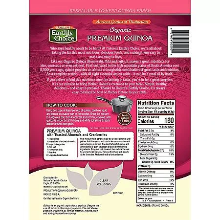 Nature's Earthly Choice Nature's Earthly Choice Organic Quinoa, 64 oz. 2