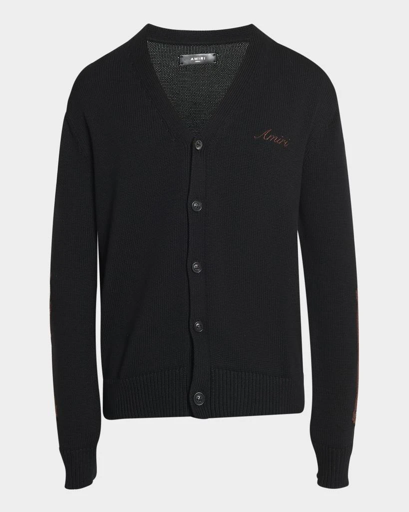 AMIRI Men's Leopard Bones Cardigan 1