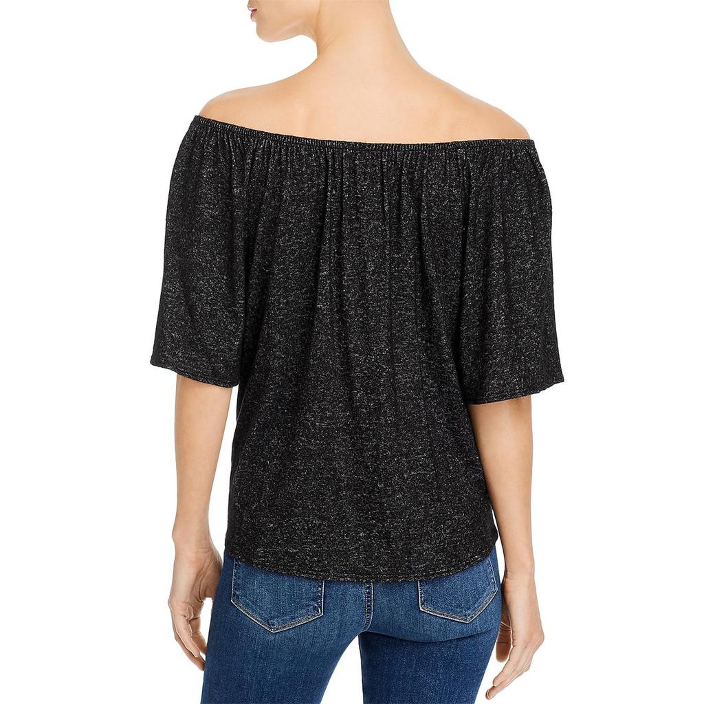 Kim & Cami Hatchi Womens Knit Off-The-Shoulder Blouse