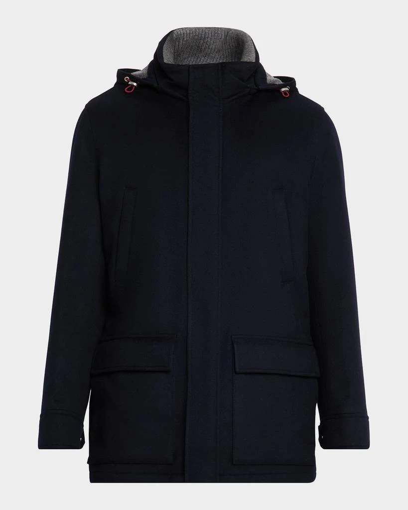 Brunello Cucinelli Men
s Cashmere Hooded Coat