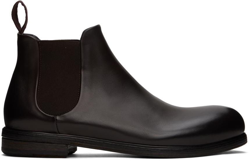 【関税込み】Marsell ブラウン Zucca Media ブーツ Brown Zucca Media Boots by Marsèll on Sale