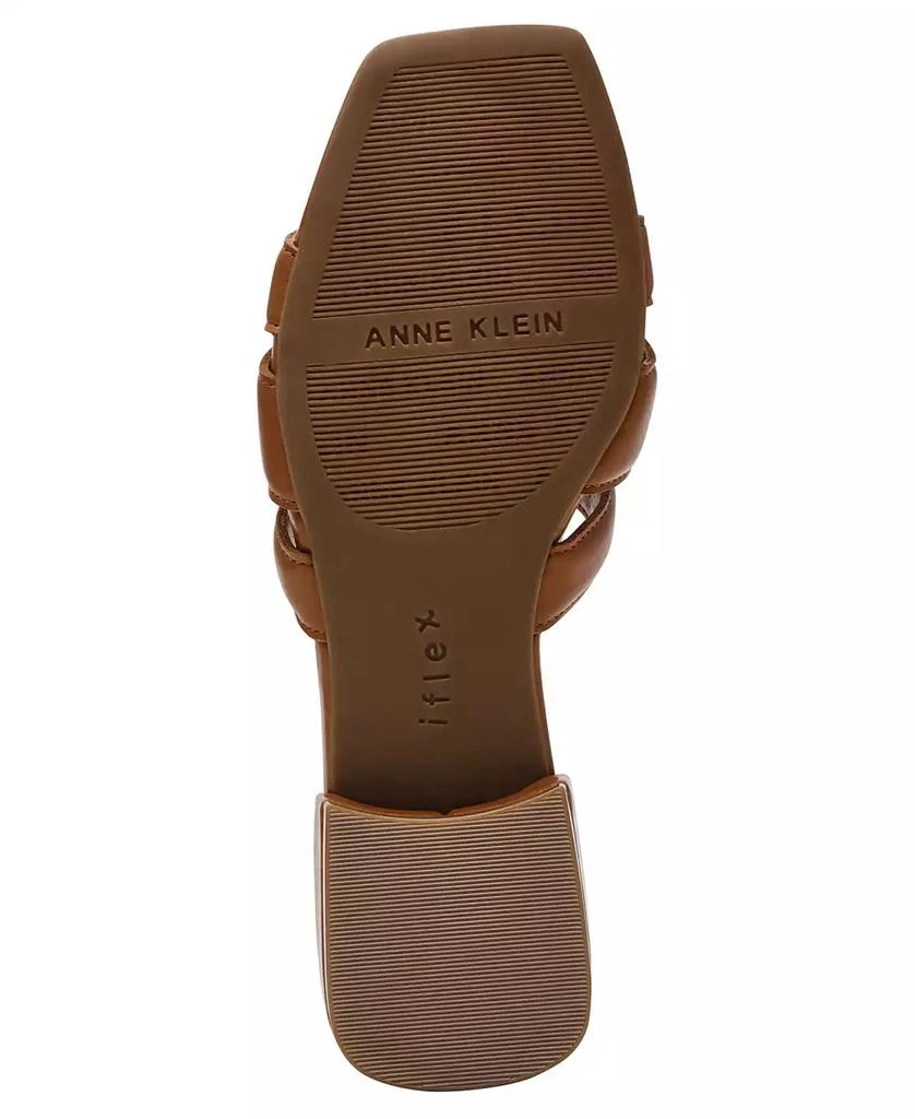 Anne Klein Women's Loyal Square Toe Slide Flat Sandals 11