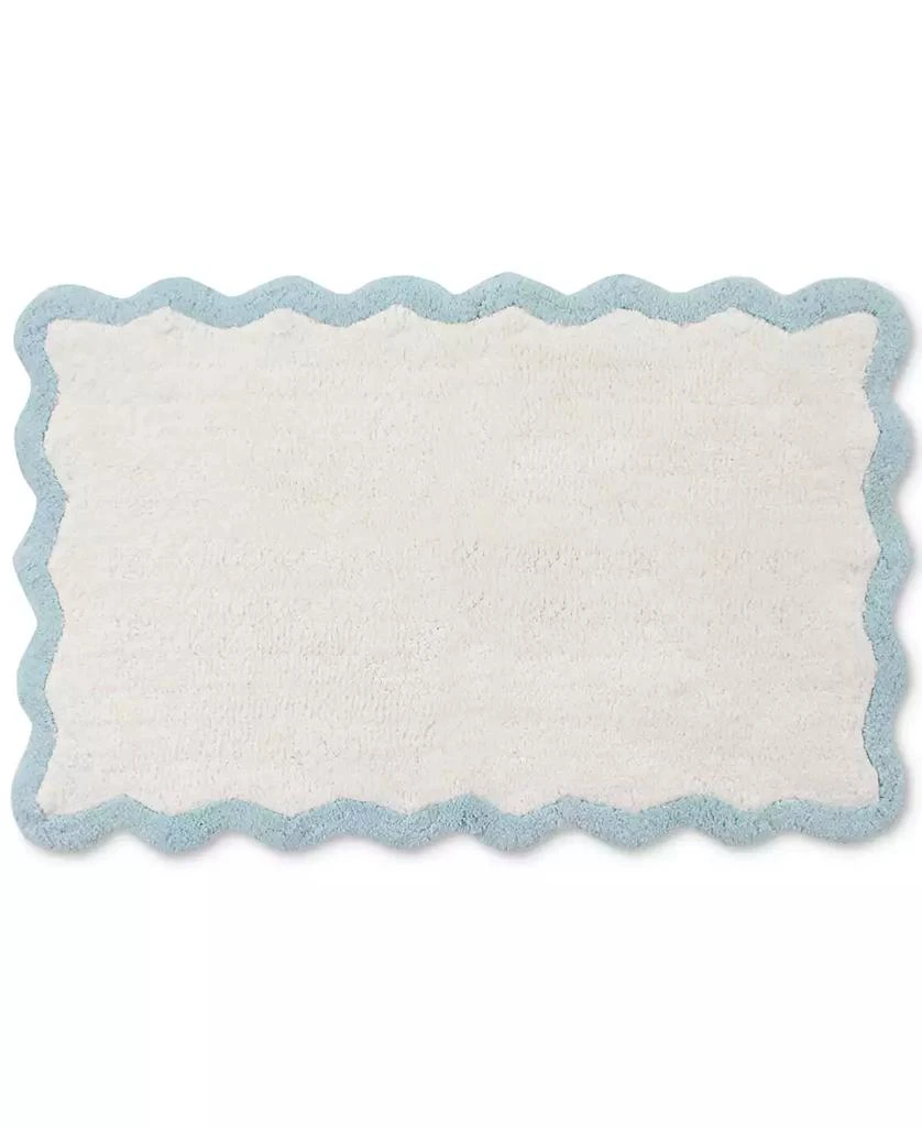 Pure Bath Cotton Contrast-Scallop Bath Rug 2