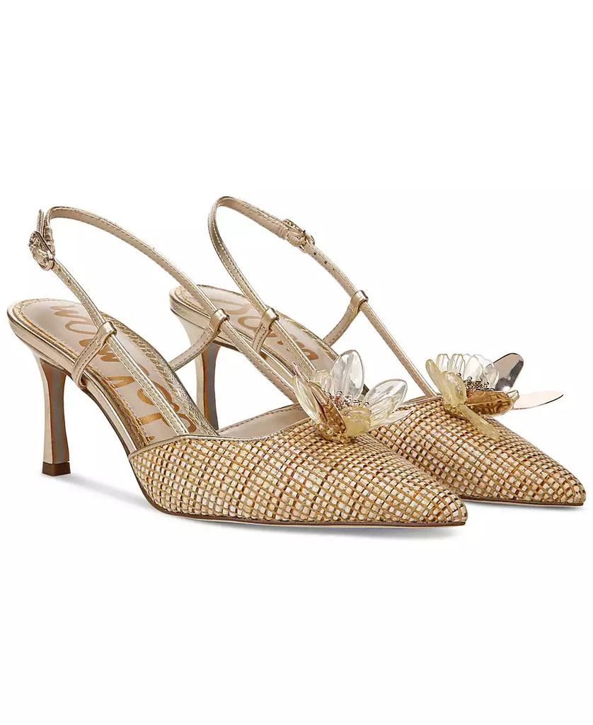 green emerald velvet dress Sam Edelman Kasey Knit Ballet Flat in Lustra Weave Amber Gold  Leigh's of  Breton Village