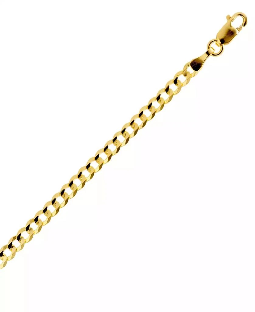 Italian Gold 20" Curb Link Chain Necklace (3-1/6mm) in Solid 14k Gold 3