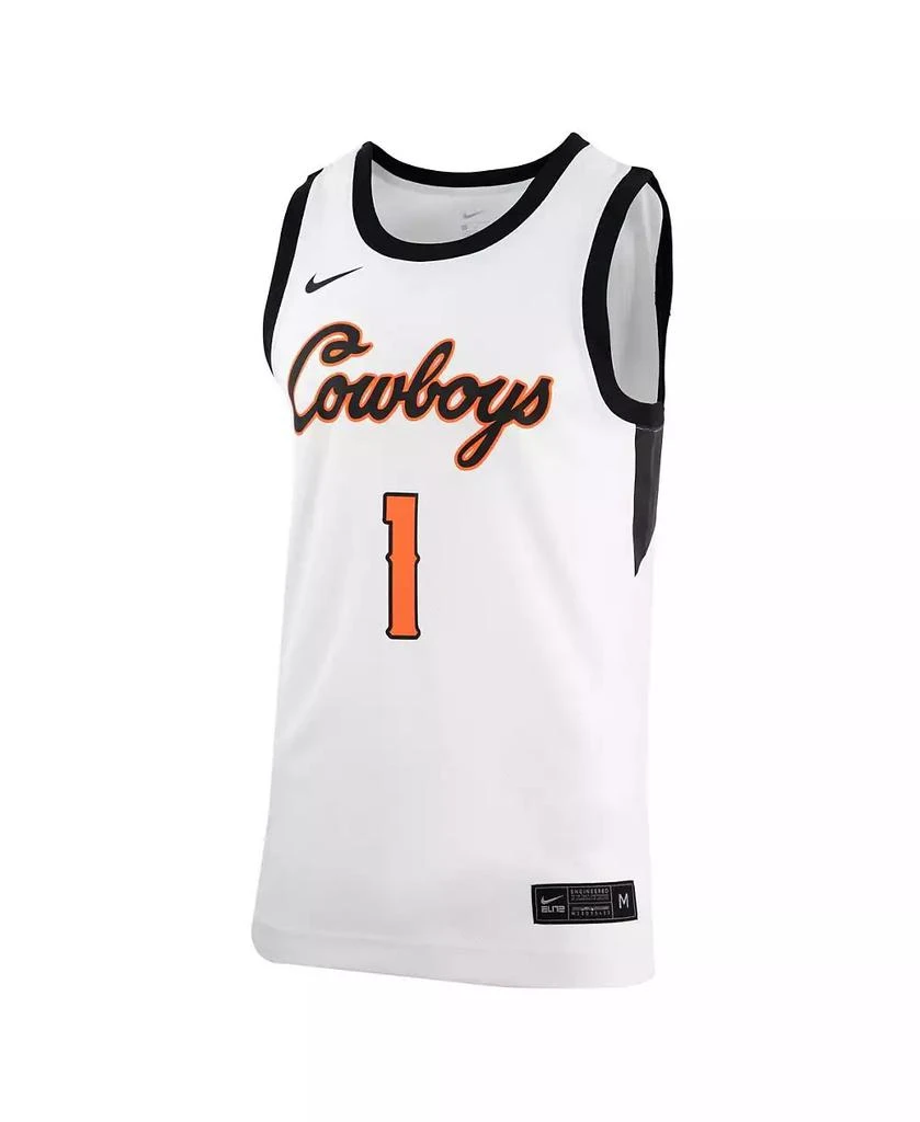 NIKE Men's White Oklahoma State Cowboys Retro Replica Basketball Jersey 3