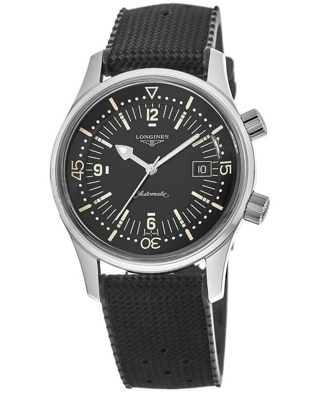 Longines Longines Legend Diver Automatic 42mm. Rubber Strap Men's Watch L3.774.4.50.9 1