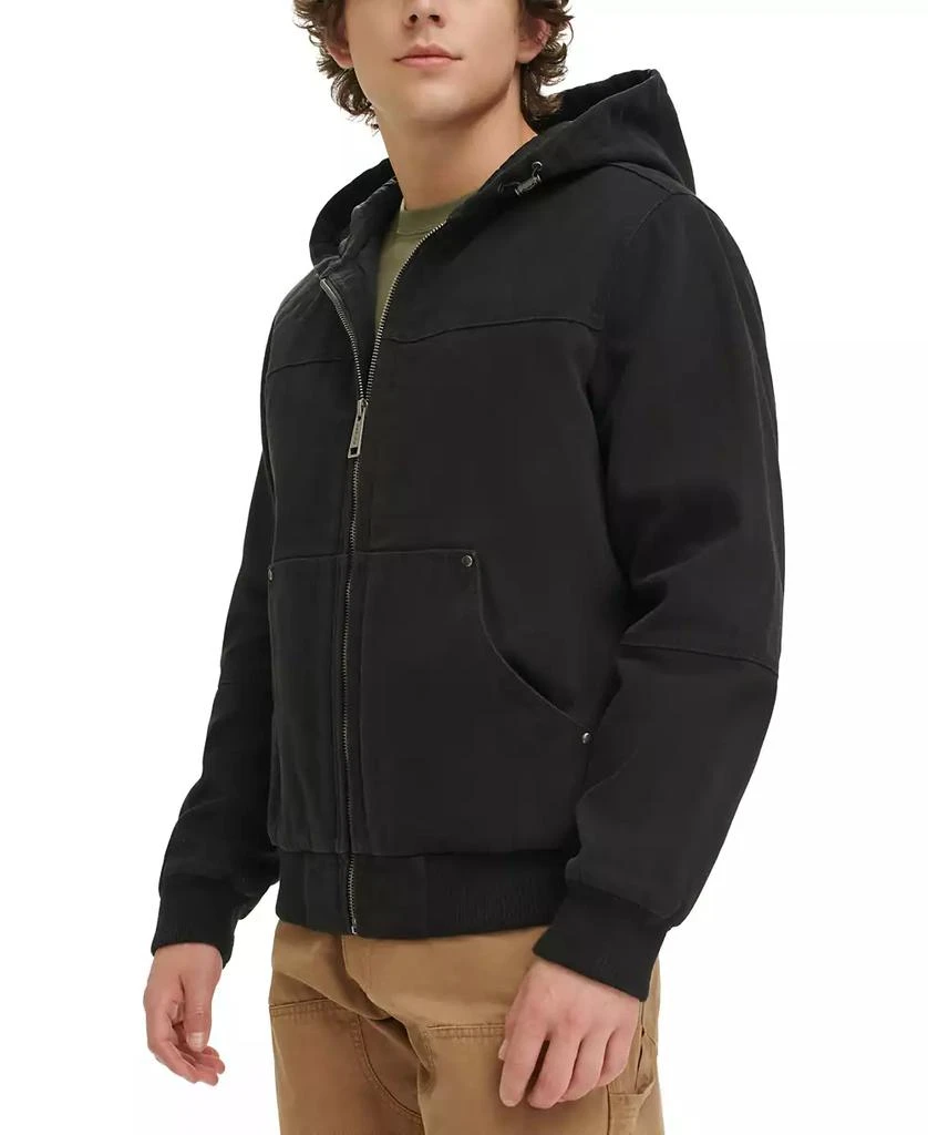 Levi's Men's Workwear Hoodie Bomber Jacket with Quilted Lining 4
