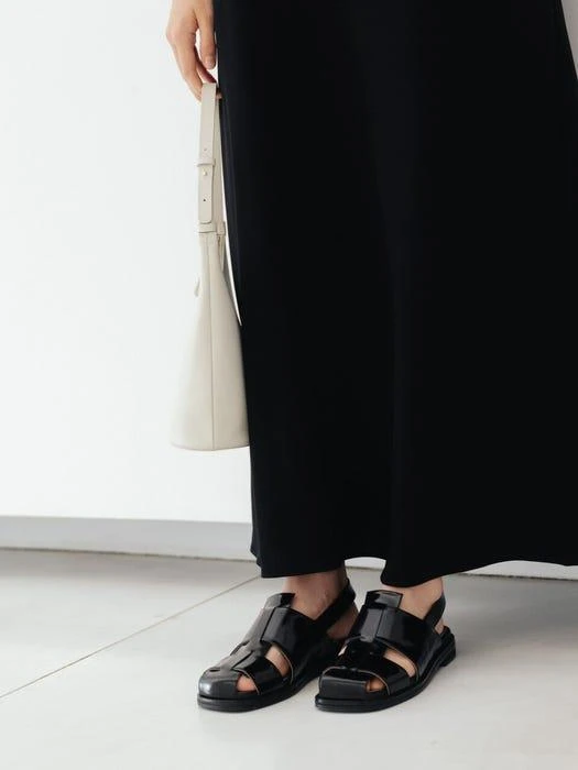 ROH SEOUL Puzzle Sandals_Patent Black 2