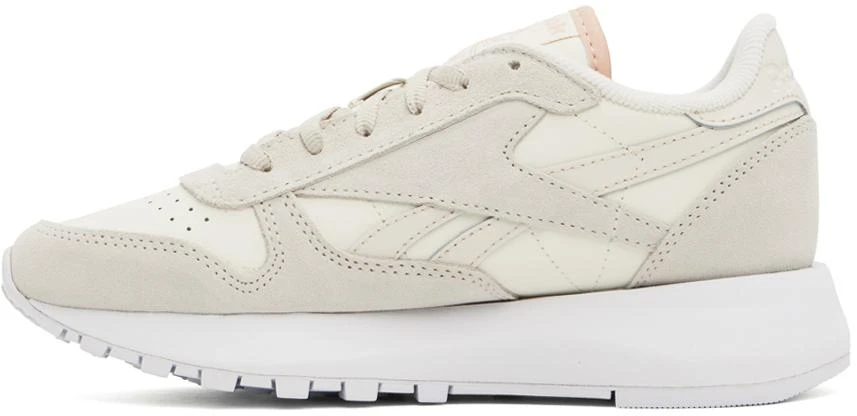 Reebok Classics Off-White & Taupe Classic Leather Sneakers 3