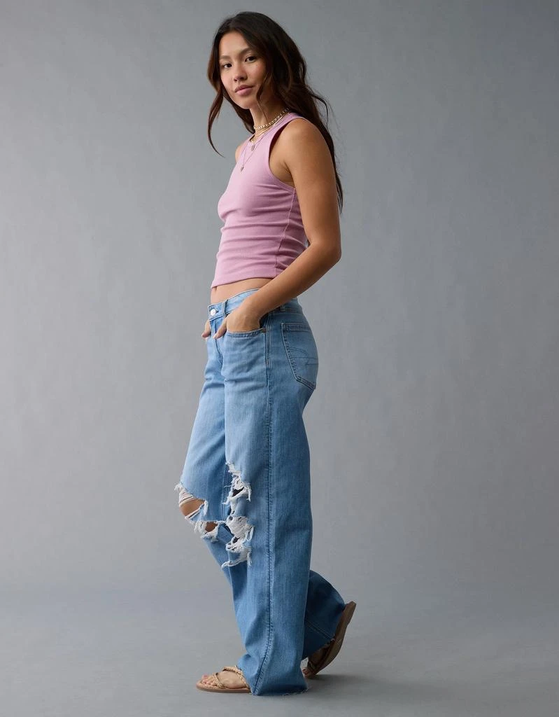 AE AE Dreamy Drape Stretch Ripped Low-Rise Baggy Wide-Leg Jean 6