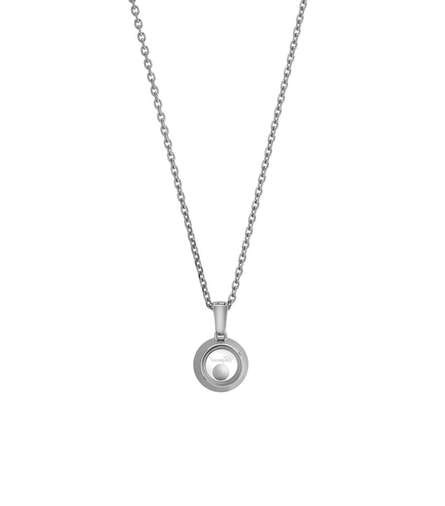 Chopard White Gold and Diamond Happy Diamonds Icons Pendant Necklace 3