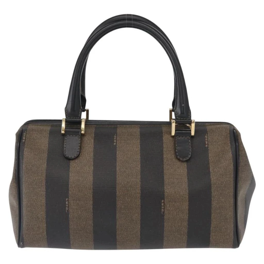 Fendi Vintage Pequin Convertible Boston Bag Coated Canvas Canvas Travel Bag Bag (Pre-Owned) 2