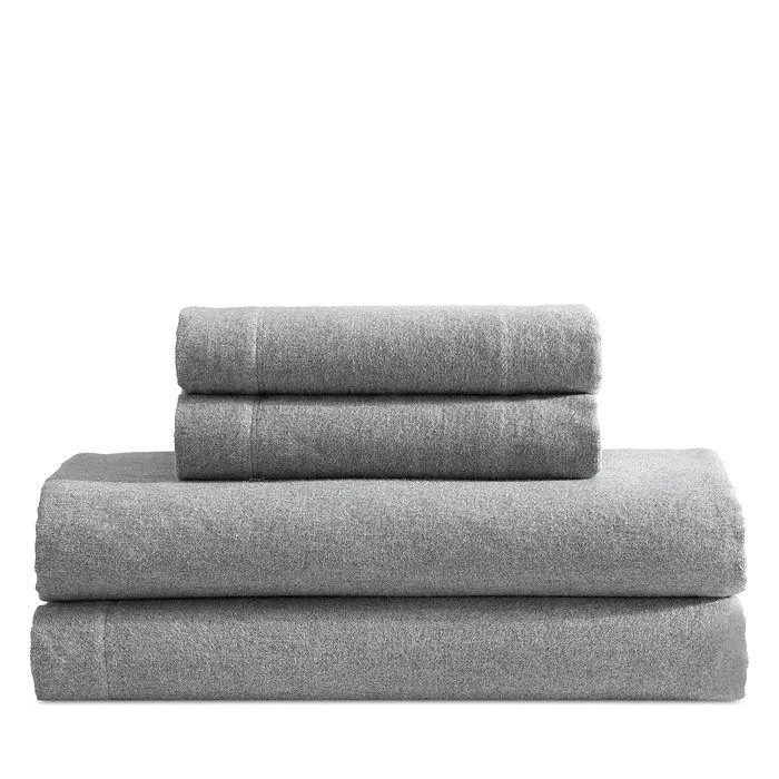 Calvin Klein Melange Flannel 4 Piece Sheet Set, King
