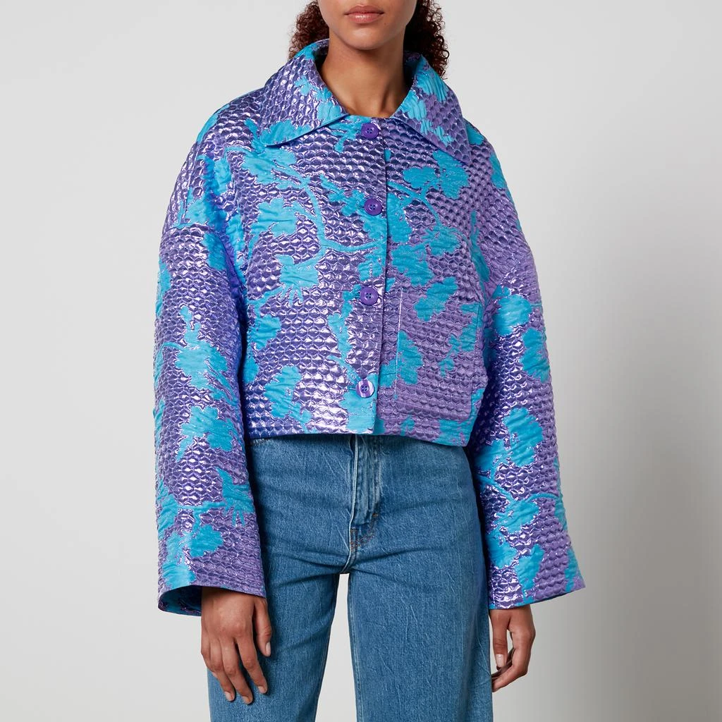 BAUM UND PFERDGARTEN Baum und Pferdgarten Bebeth Cropped Brocade Jacket 1