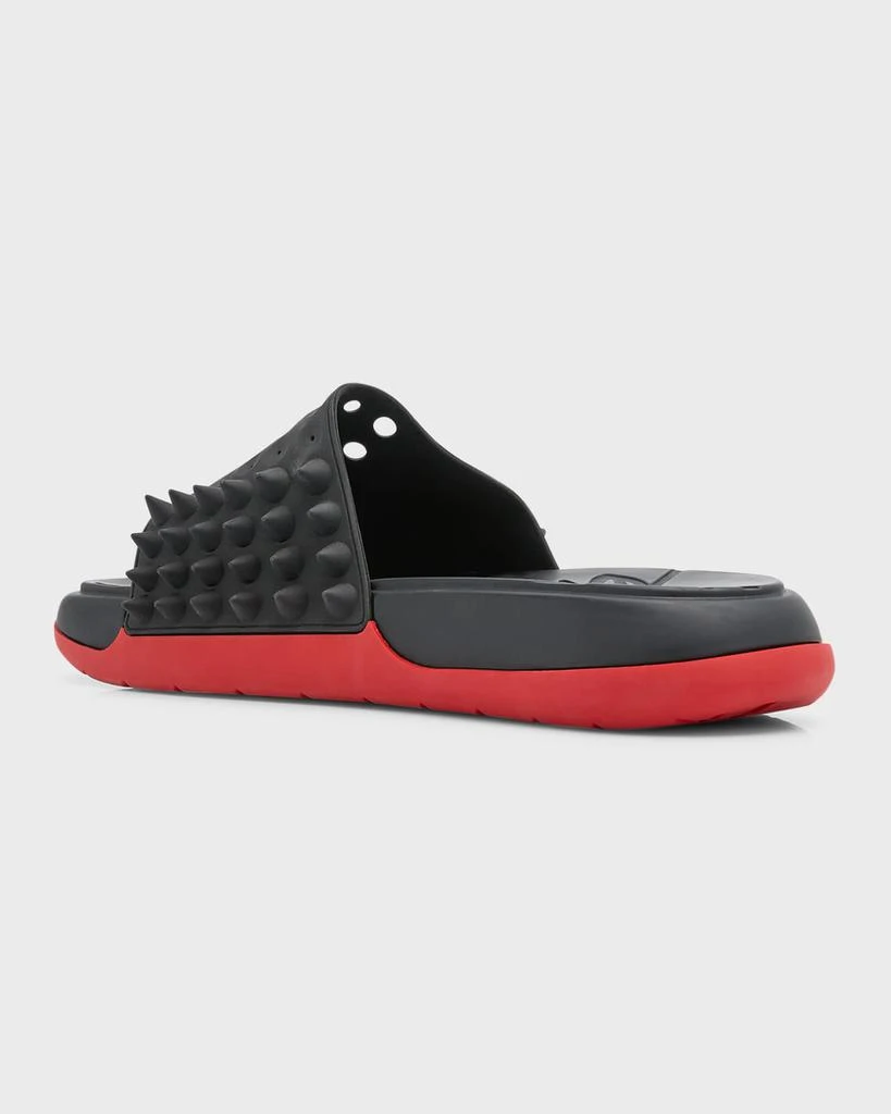 Christian Louboutin Men's Take It Easy Rubber Slide Sandals 3