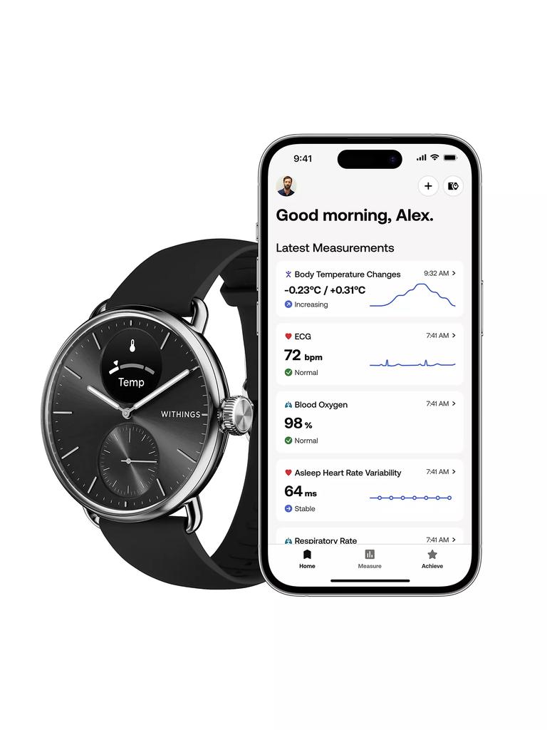 Withings Scanwatch 2 - Heart Health Luxury Smartwatch - 38MM