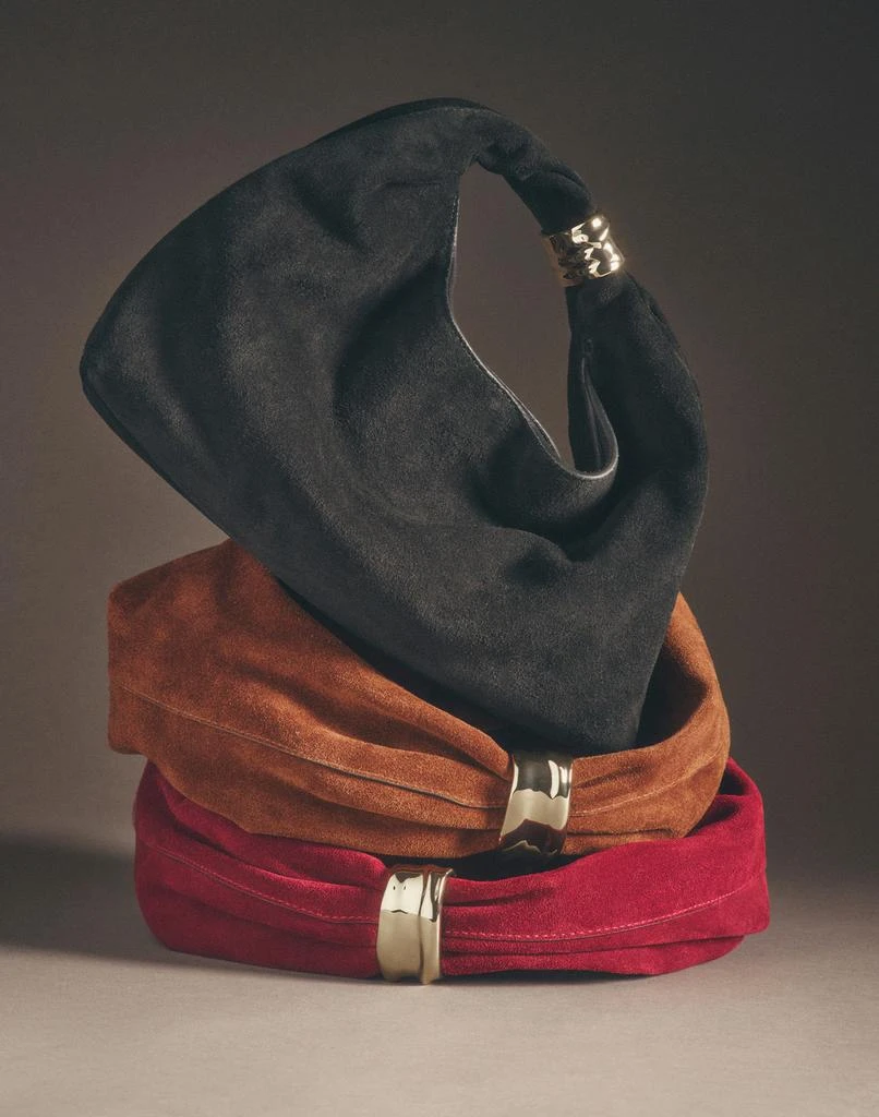 Madewell The Mini Pouch in Suede 4