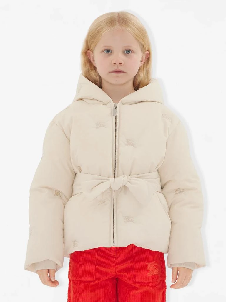 Burberry Kids Burberry Girls Clara Puffer Jacket in Ivory 1