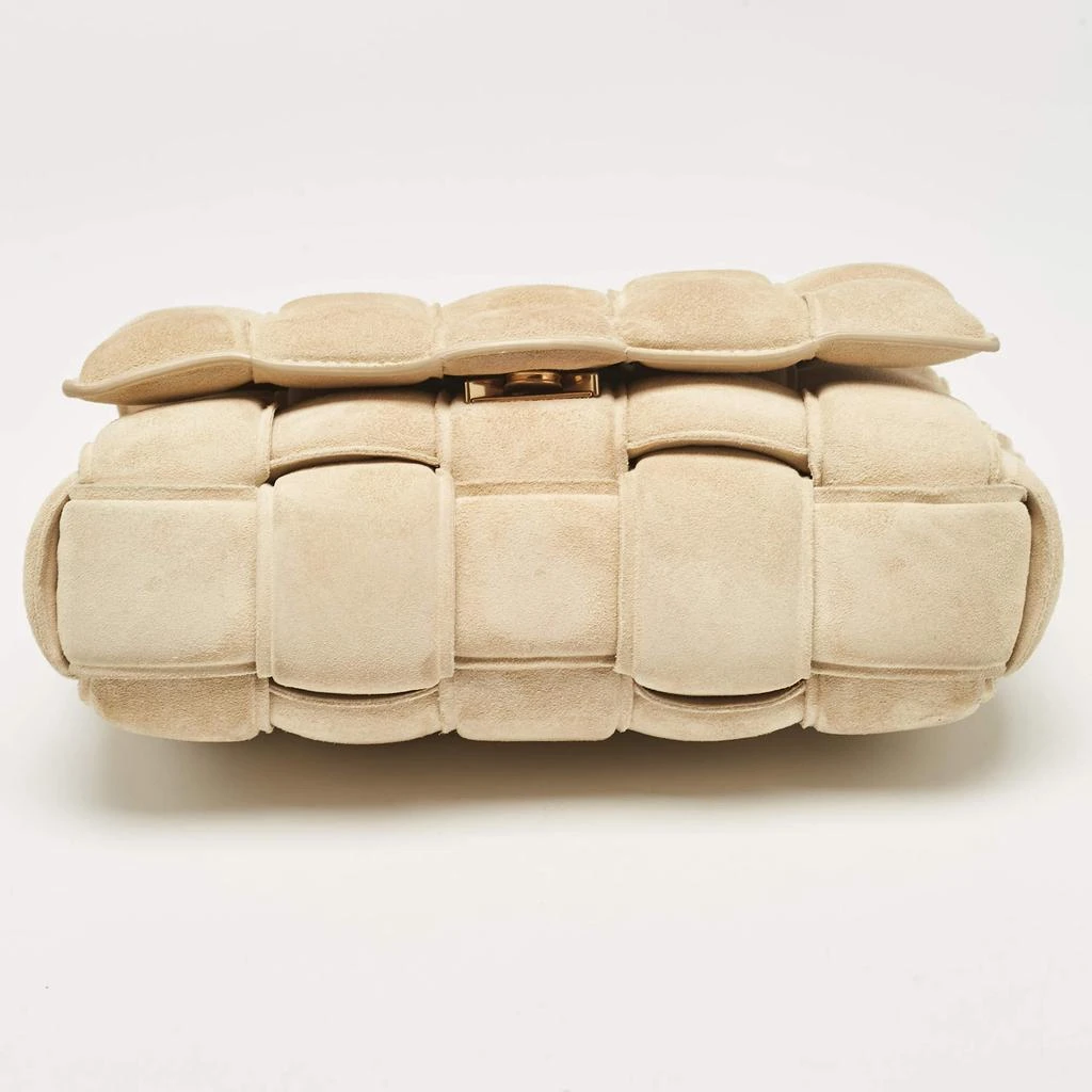 Bottega Veneta Bottega Veneta Beige Suede Padded Cassette Shoulder Bag 6
