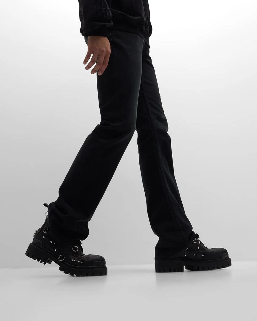 Balenciaga Men's Strike 20mm Boot With Piercings 3