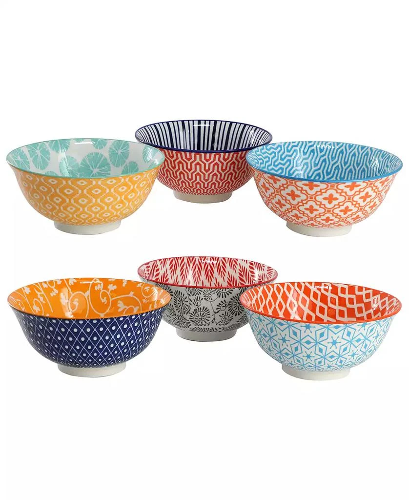 Elama Roxey Footed Bowls, Set of 6 8