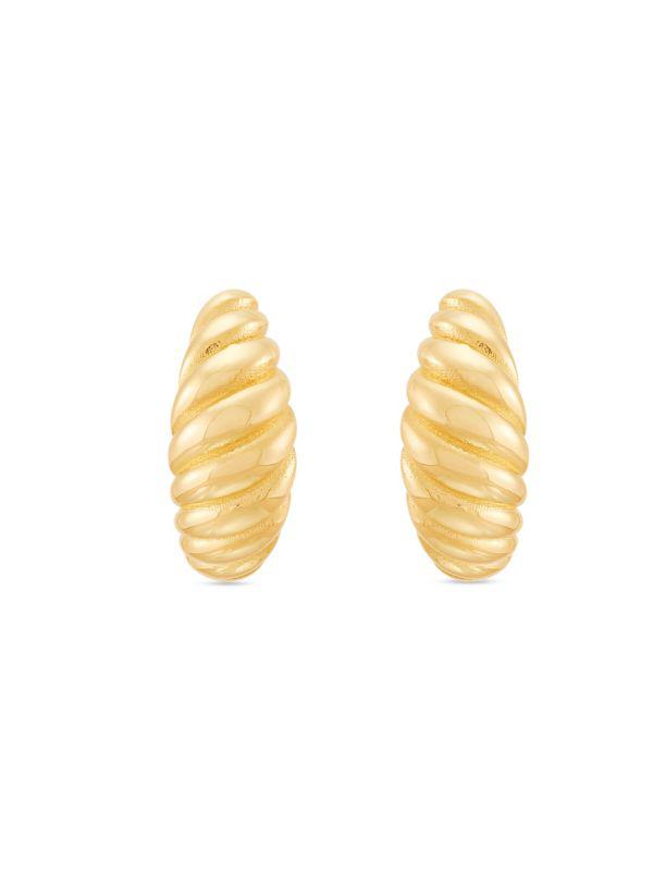 Saks Fifth Avenue 14K Yellow Gold Huggie Earrings