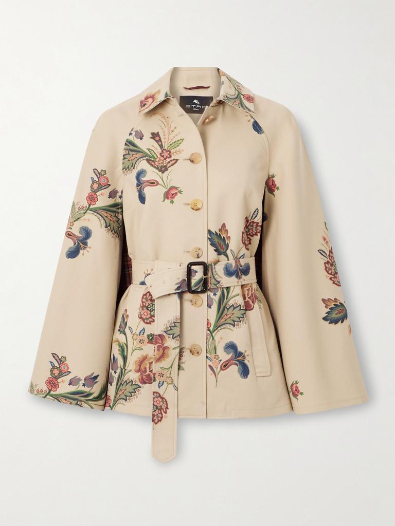 Prada Printed Cotton Single-Breasted Coat - Coats - Compare