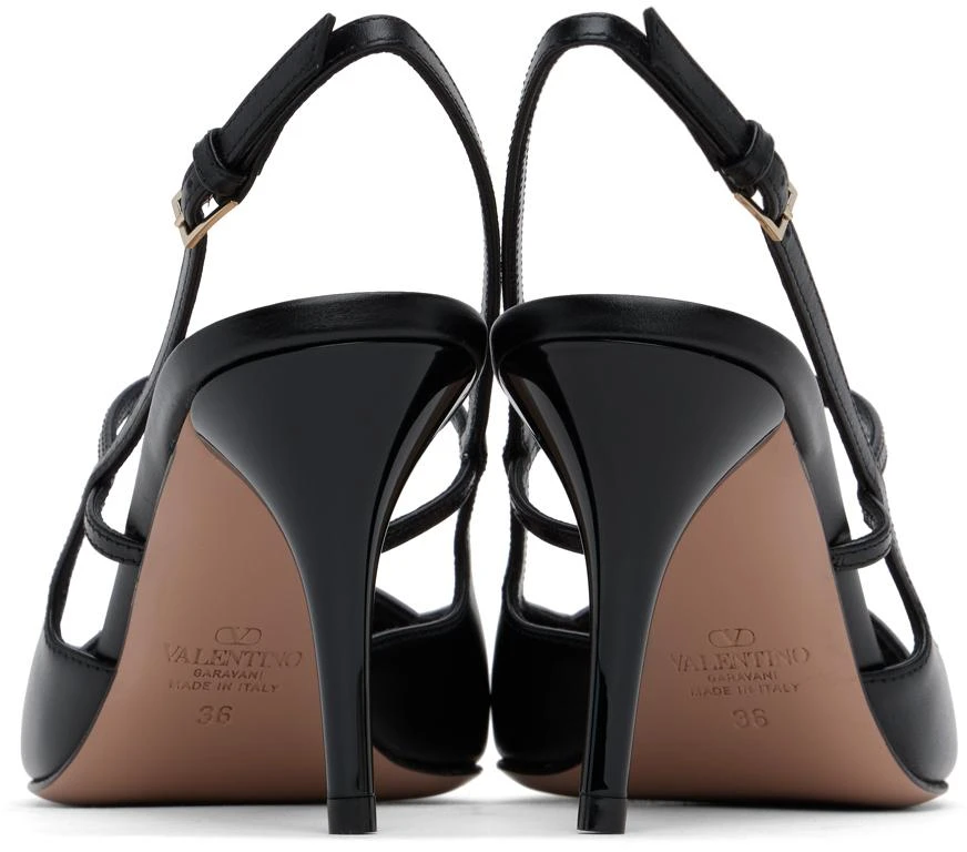 Valentino Black Sling Back Heels 2