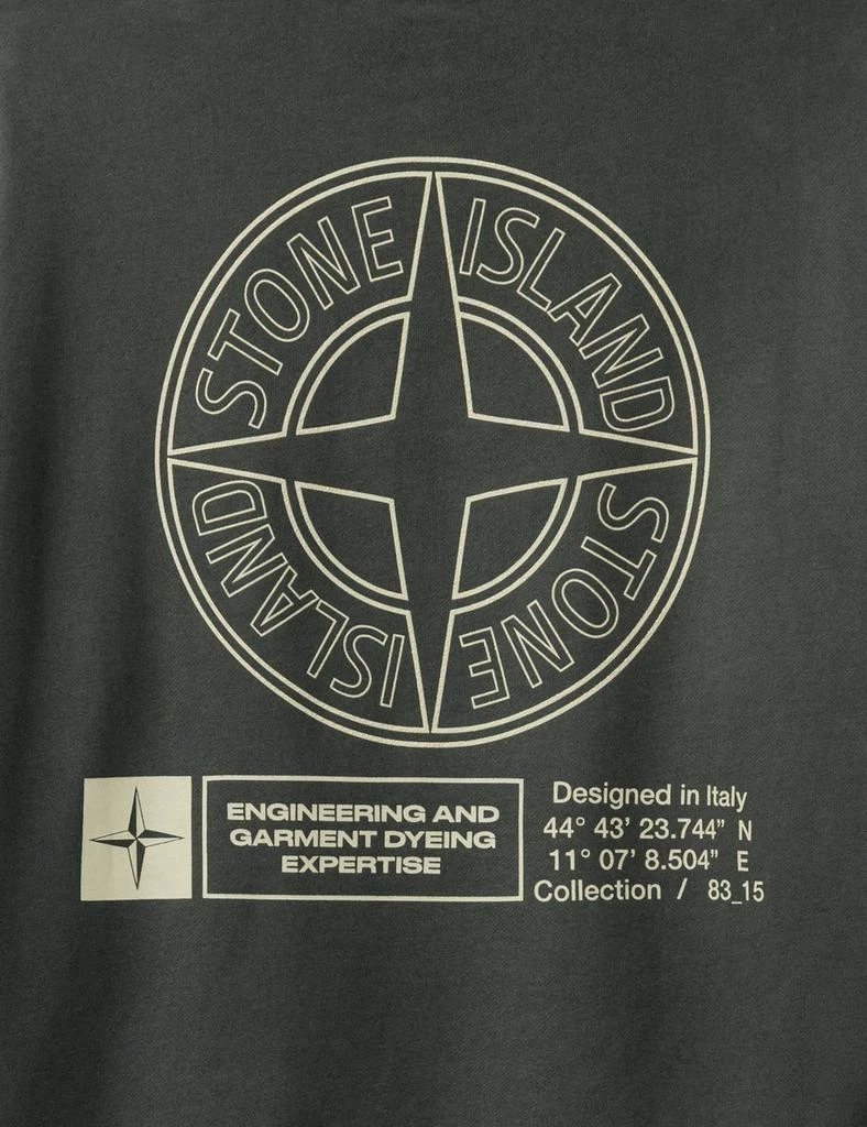 Stone Island Cotton Fleece 
Industrial Four
 Print Sweatshirt 6