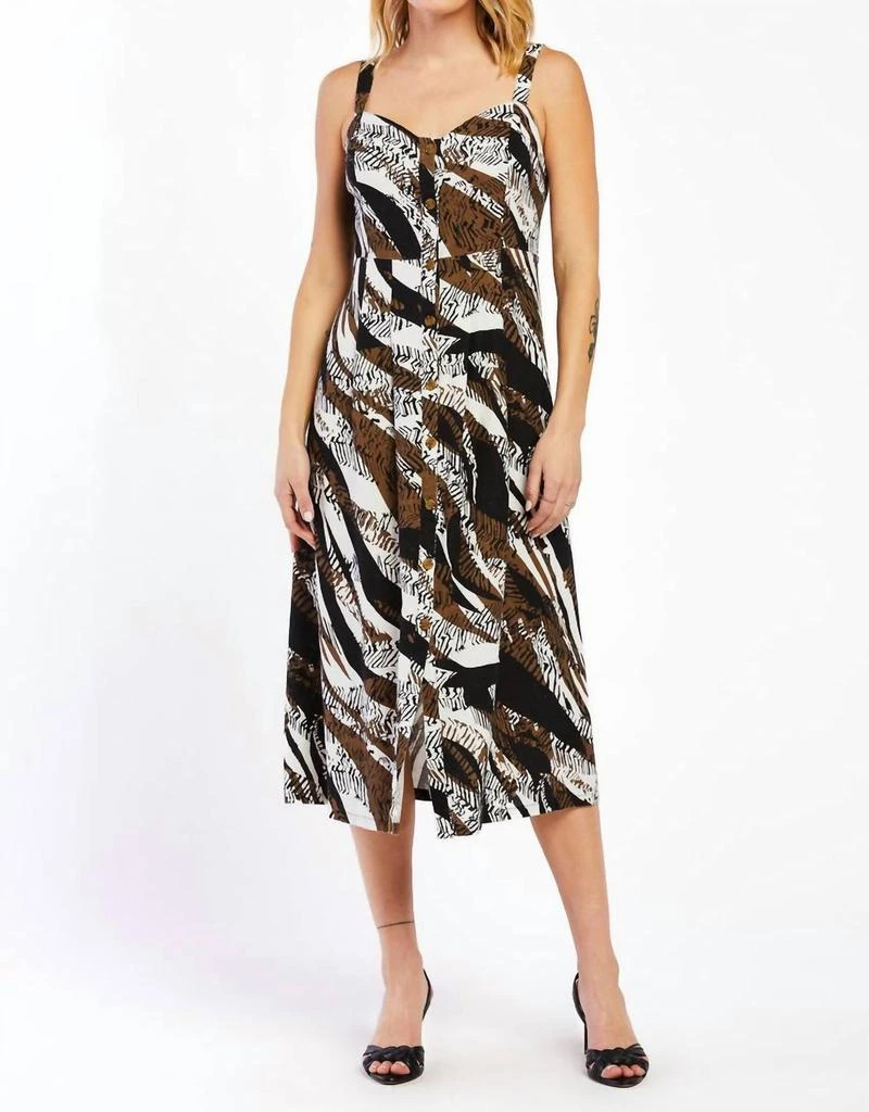 Velvet Heart Velvet Heart - Soleta Zebra Midi Dress 1