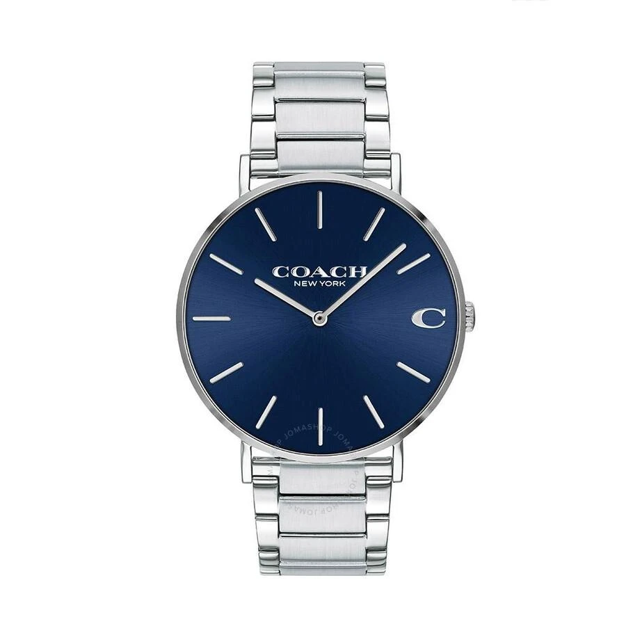 Coach Charles Stainless Steel Quartz Blue Dial Men's Watch 14602429 1