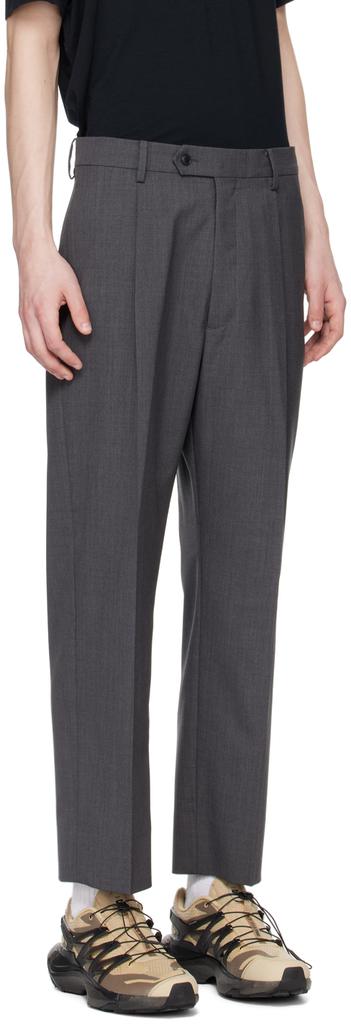 Goldwin Gray One Tuck Trousers