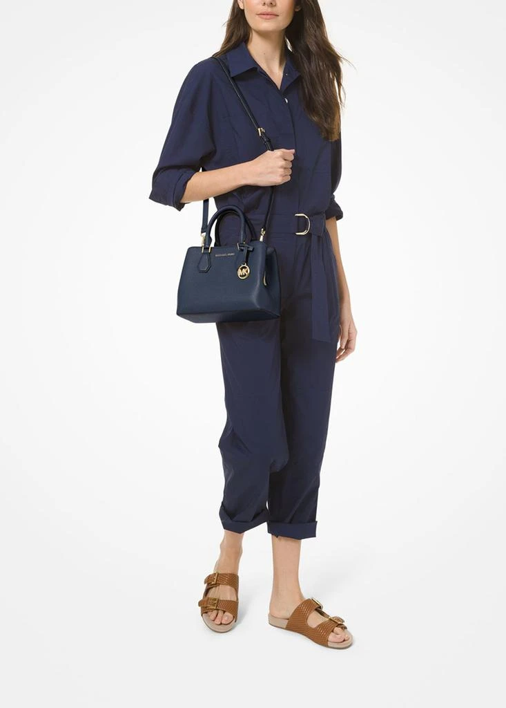 Michael Kors Camille small pebbled leather satchel 3