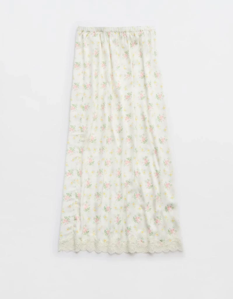 Aerie Aerie Satin Midi Skirt 5