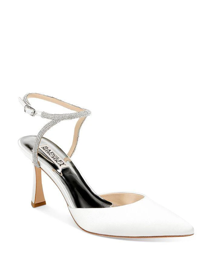 Badgley Mischka Women's Kamilah Pointed Ankle Strap High Heel Sandals 1