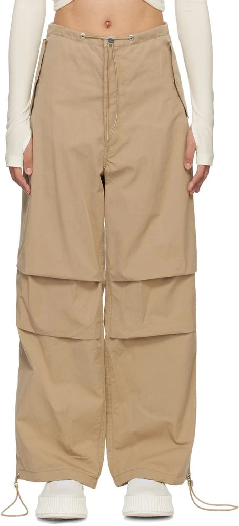Dion Lee Beige Toggle Trousers 1