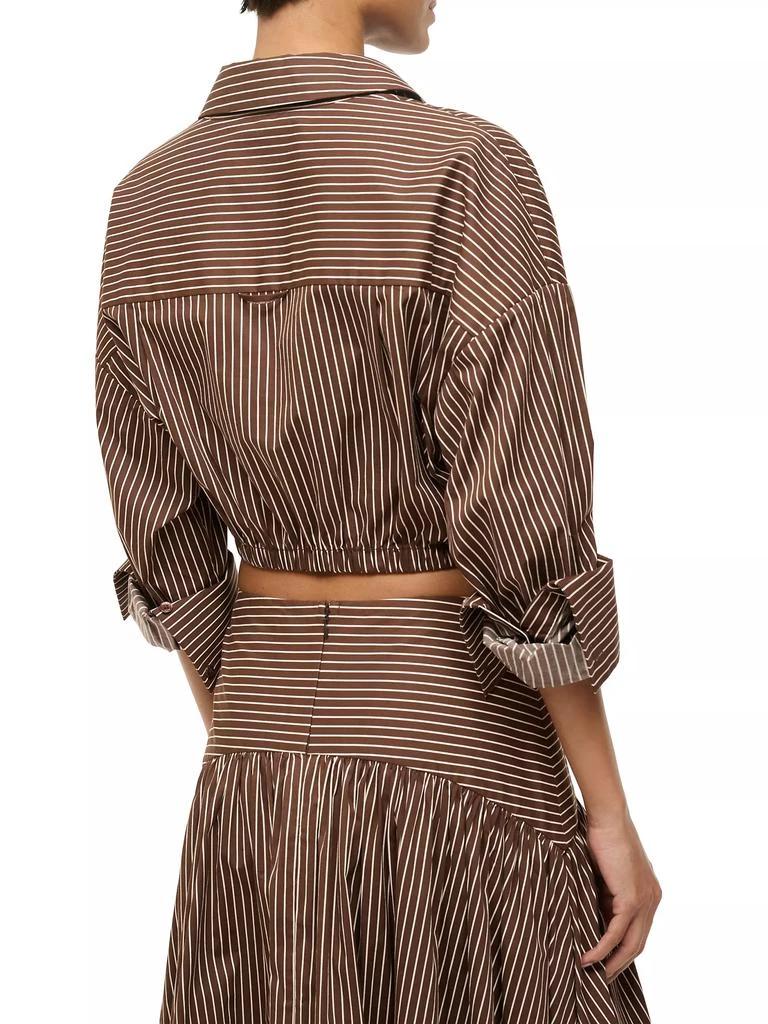Staud Lisa Tie-Waist Striped Top 5