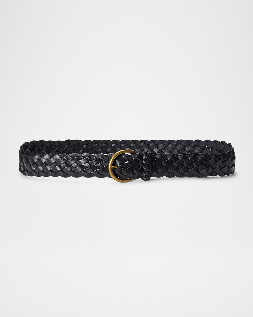 ベルト BRUNELLO CUCINELLI Braided nappa leather belt with jewellery Brunello Cucinelli Braided Nappa Leather Belt with Monili