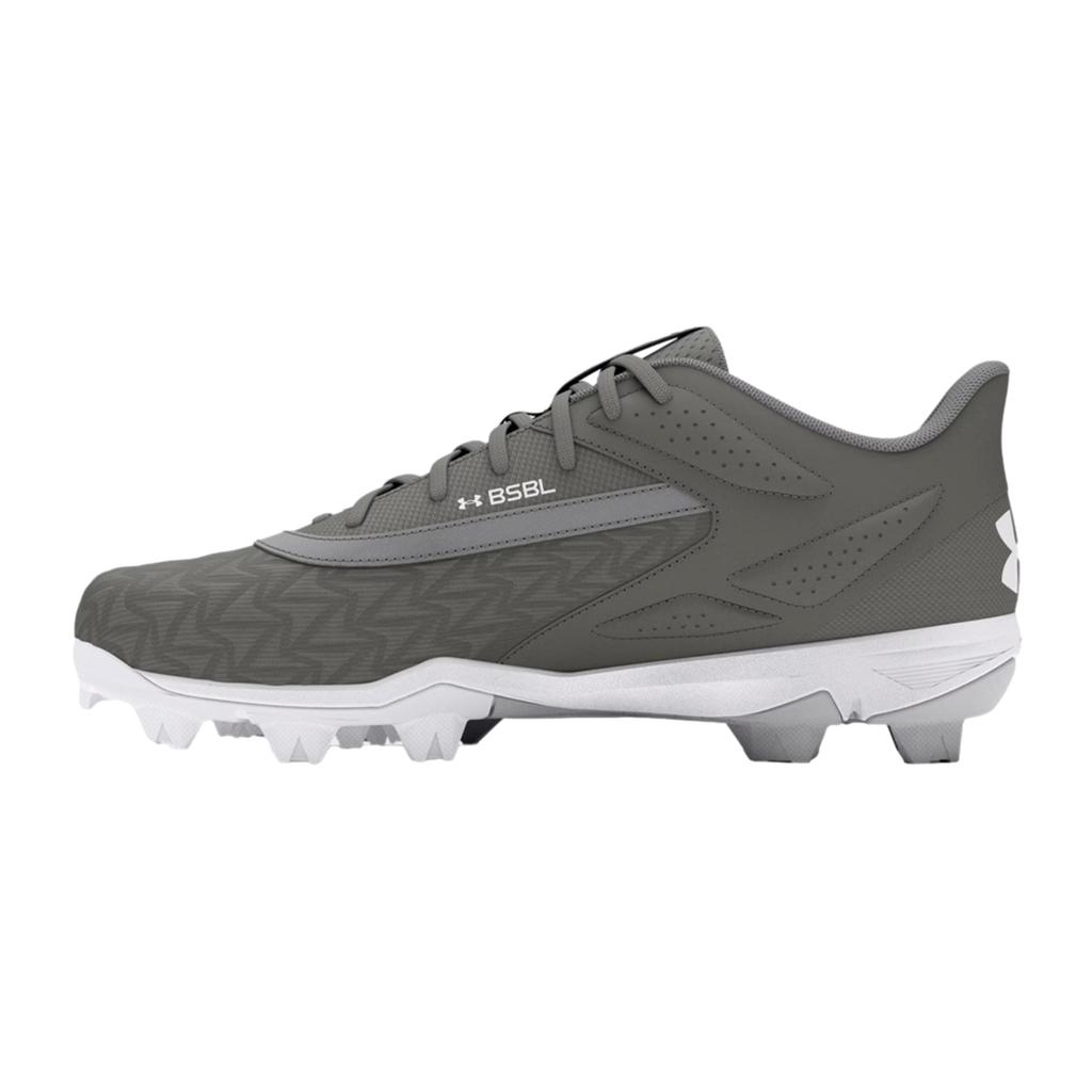 Under Armour Leadoff Low RM 3.0 Baseball Cleat Grey / Grey / White  3027447-101 Men's