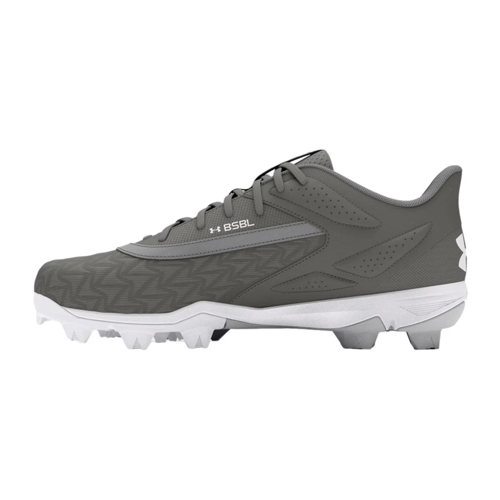 Under Armour Leadoff Low RM 3.0 Baseball Cleat Grey / Grey / White  3027447-101 Men's 2