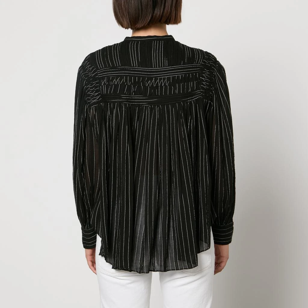 Marant Etoile Marant Etoile Plalia Striped Cotton-Seersucker Blouse 2