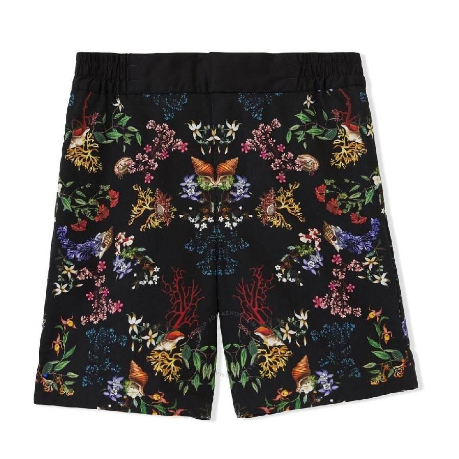 Burberry Burberry Floral-Print Cotton Shorts, Size 8Y