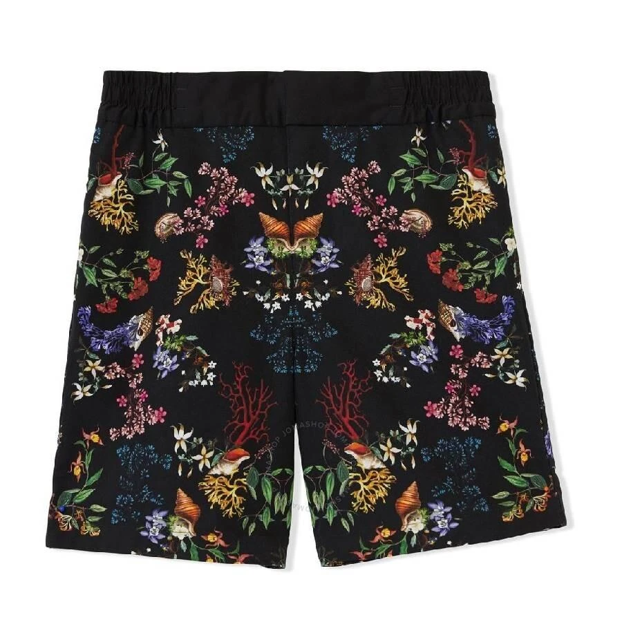 Burberry Floral-Print Cotton Shorts 1