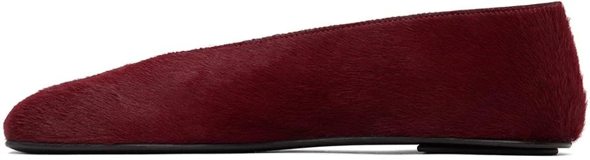 The Row Burgundy Eva Two Ballerina Flats 3
