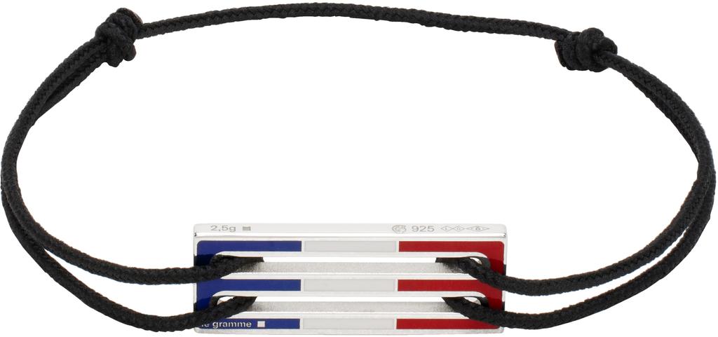 Le Gramme Black Lacquered Cord 'Le 2.5g' Bracelet
