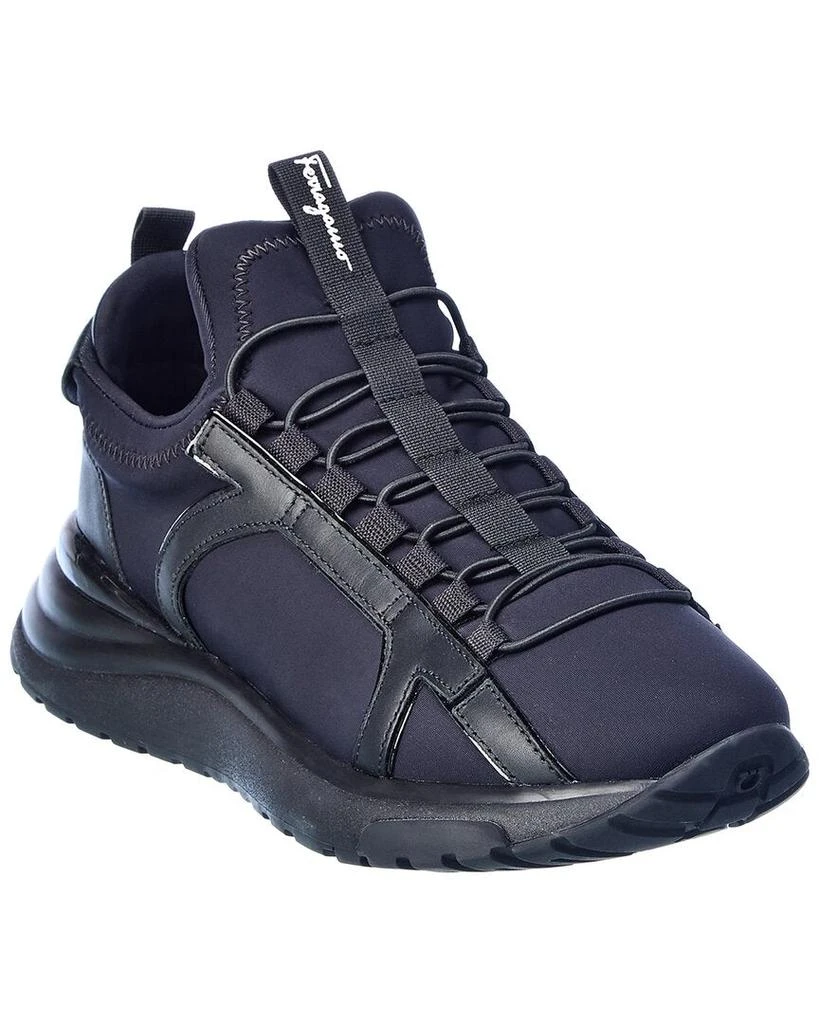 Ferragamo Salvatore  Shiro Neoprene & Leather Sneaker 1