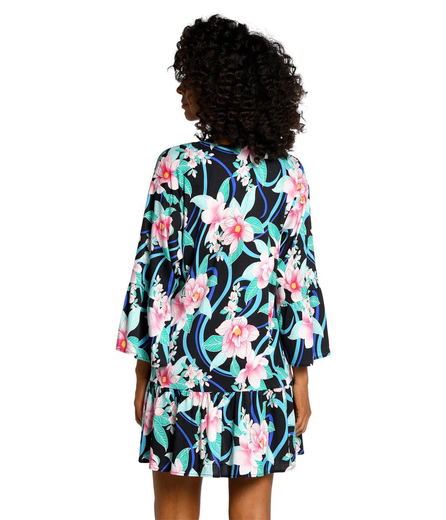 La Blanca Nightfall Blooms Flounce Tunic