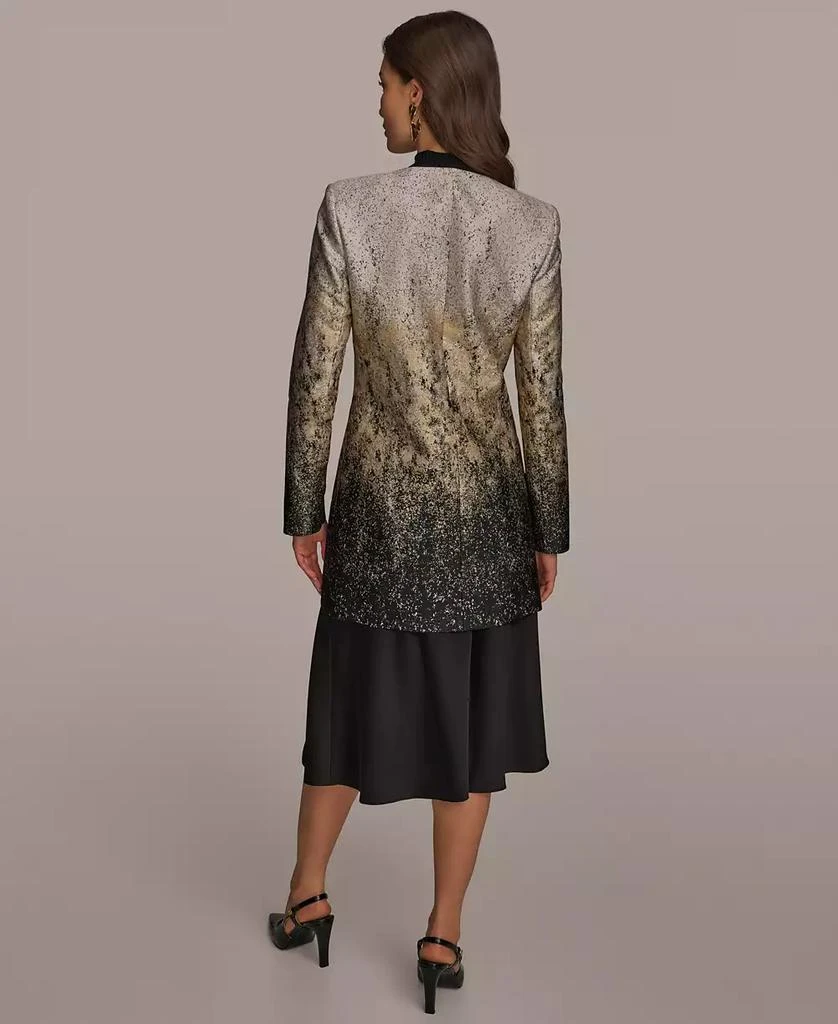 Donna Karan Metallic Ombre Open-Front Topper Jacket 2