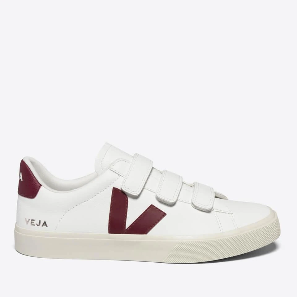 Veja VEJA WOMEN'S RECIFE CHROME FREE LEATHER VELCRO TRAINERS 1